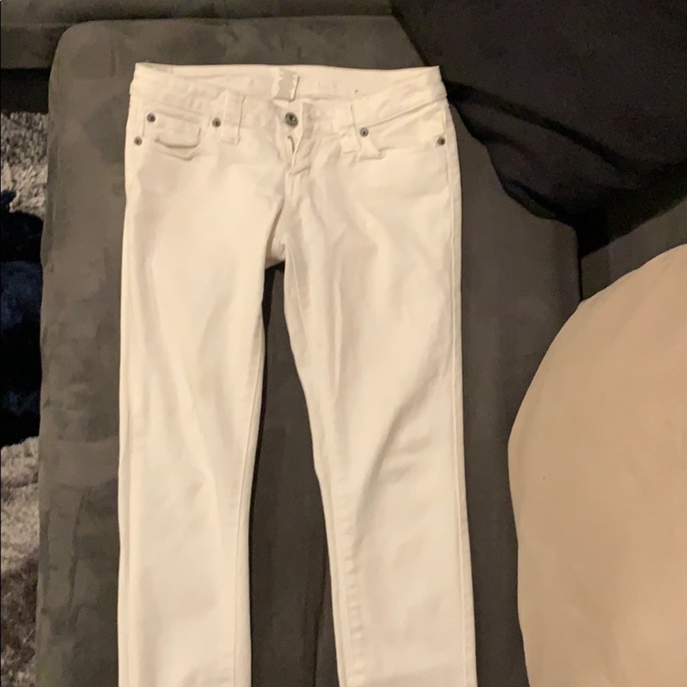 White. Blue Asphalt Jeans. Like new.